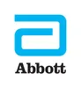 A blue and white logo of abbott laboratories.